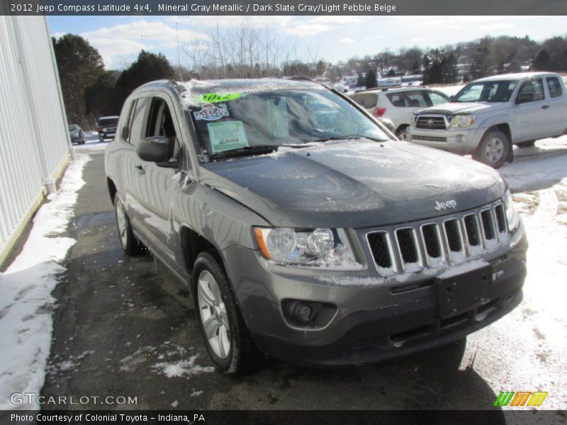 Mineral Gray Metallic / Dark Slate Gray/Light Pebble Beige 2012 Jeep Compass Latitude 4x4