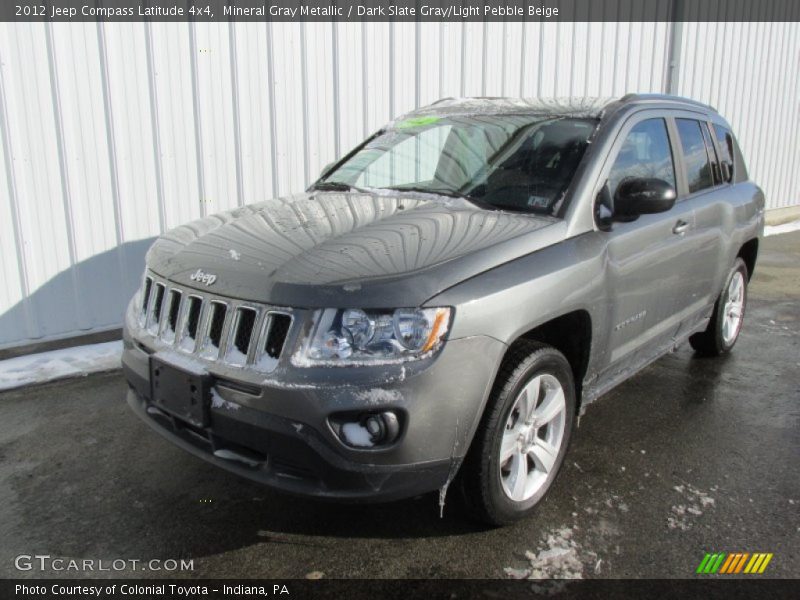 Mineral Gray Metallic / Dark Slate Gray/Light Pebble Beige 2012 Jeep Compass Latitude 4x4