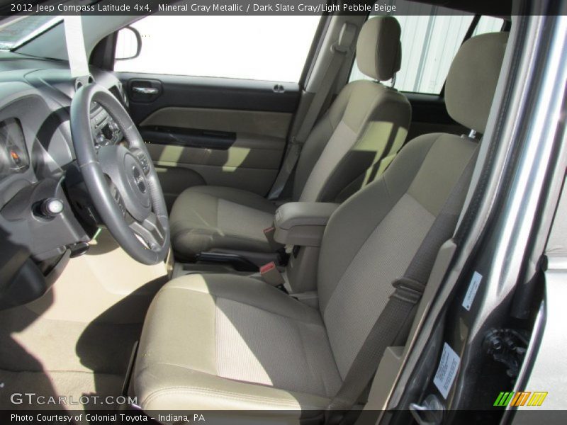 Mineral Gray Metallic / Dark Slate Gray/Light Pebble Beige 2012 Jeep Compass Latitude 4x4