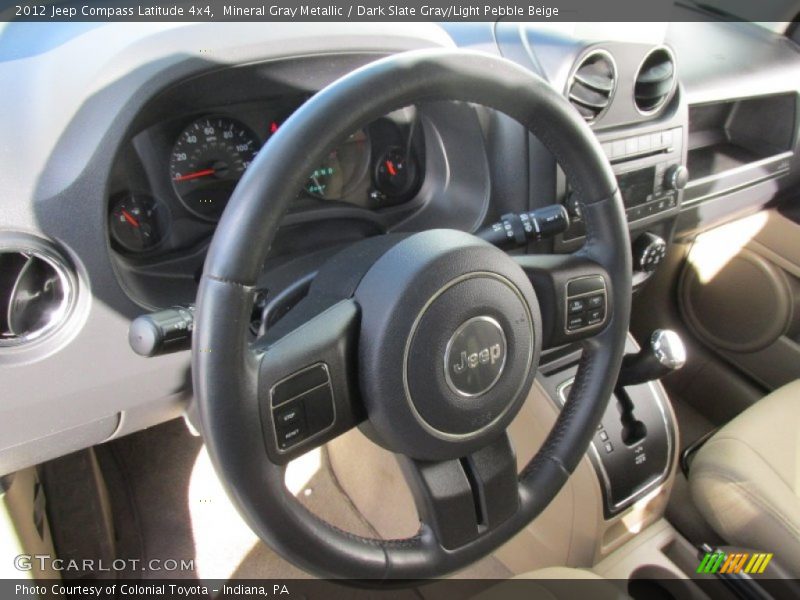 Mineral Gray Metallic / Dark Slate Gray/Light Pebble Beige 2012 Jeep Compass Latitude 4x4