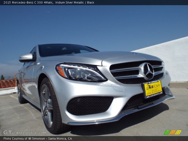 Iridium Silver Metallic / Black 2015 Mercedes-Benz C 300 4Matic
