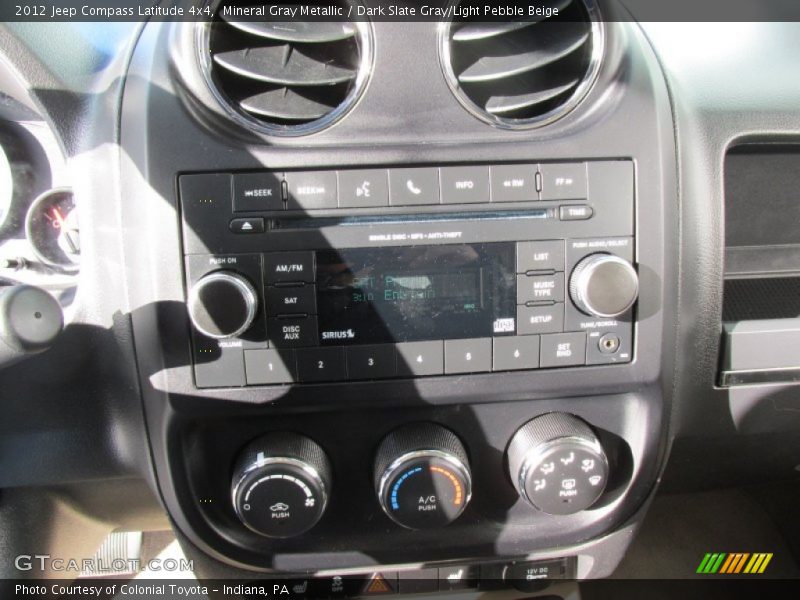 Mineral Gray Metallic / Dark Slate Gray/Light Pebble Beige 2012 Jeep Compass Latitude 4x4