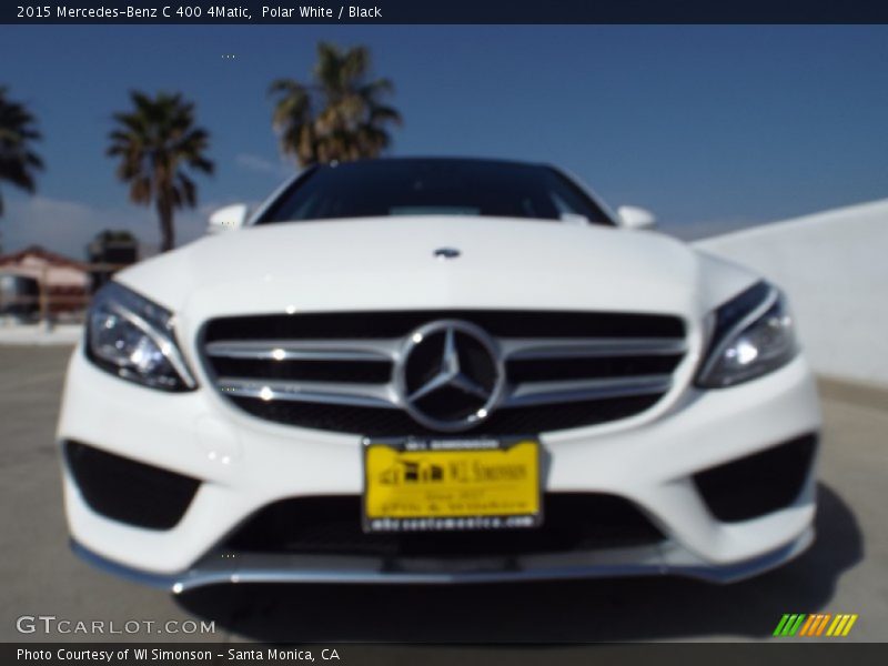 Polar White / Black 2015 Mercedes-Benz C 400 4Matic