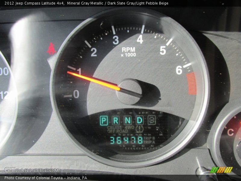Mineral Gray Metallic / Dark Slate Gray/Light Pebble Beige 2012 Jeep Compass Latitude 4x4