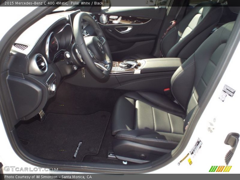 Polar White / Black 2015 Mercedes-Benz C 400 4Matic