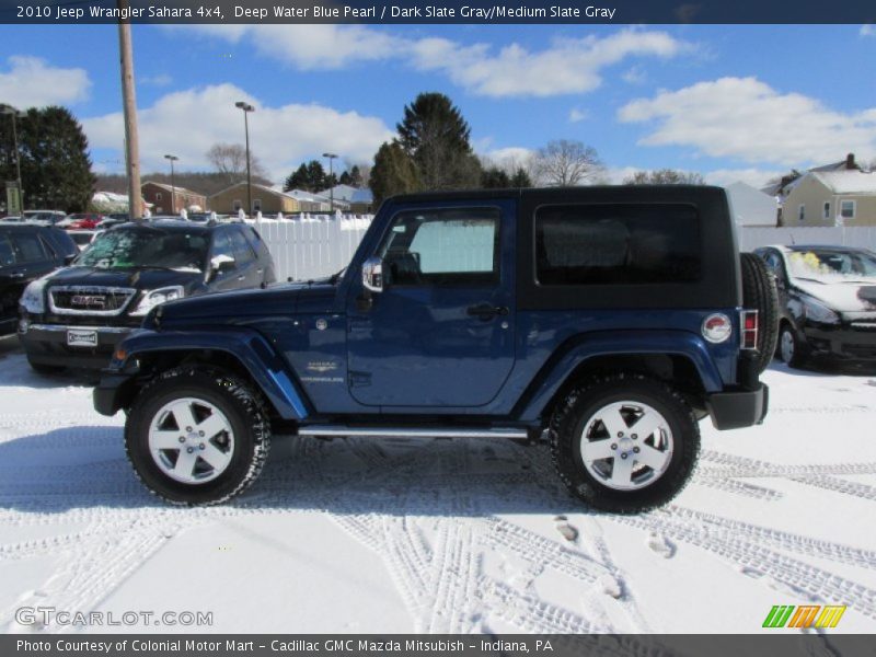 Deep Water Blue Pearl / Dark Slate Gray/Medium Slate Gray 2010 Jeep Wrangler Sahara 4x4