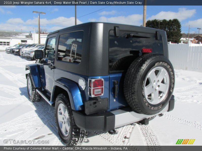 Deep Water Blue Pearl / Dark Slate Gray/Medium Slate Gray 2010 Jeep Wrangler Sahara 4x4