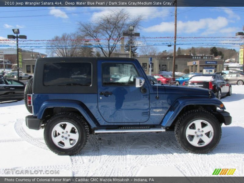 Deep Water Blue Pearl / Dark Slate Gray/Medium Slate Gray 2010 Jeep Wrangler Sahara 4x4