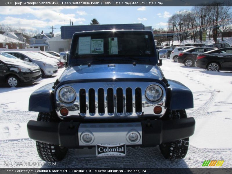 Deep Water Blue Pearl / Dark Slate Gray/Medium Slate Gray 2010 Jeep Wrangler Sahara 4x4