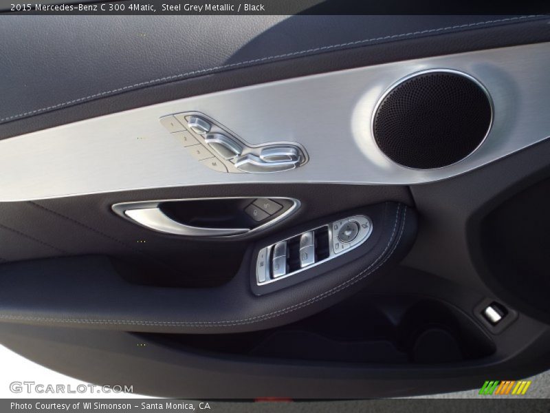 Steel Grey Metallic / Black 2015 Mercedes-Benz C 300 4Matic