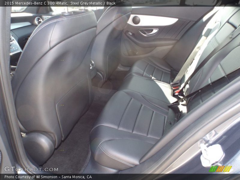 Steel Grey Metallic / Black 2015 Mercedes-Benz C 300 4Matic