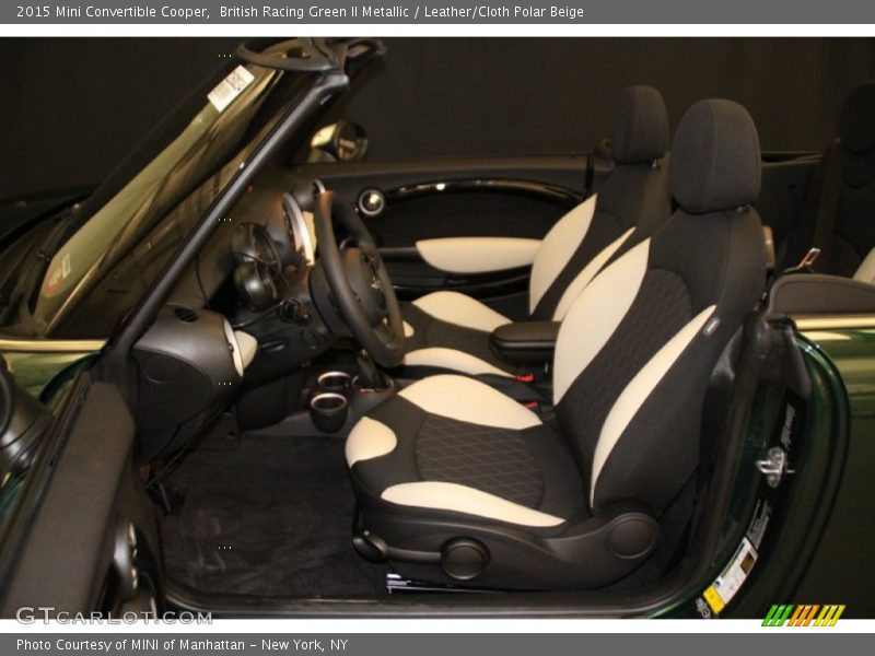  2015 Convertible Cooper Leather/Cloth Polar Beige Interior