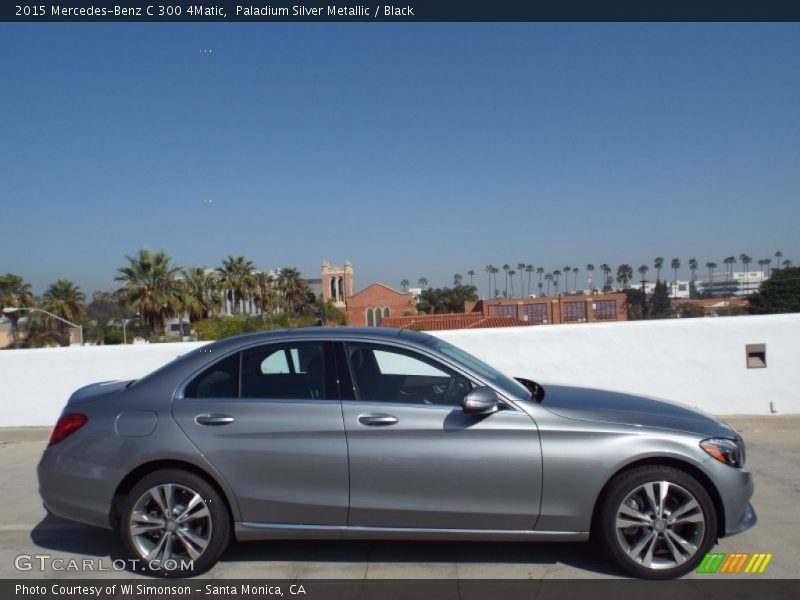 Paladium Silver Metallic / Black 2015 Mercedes-Benz C 300 4Matic