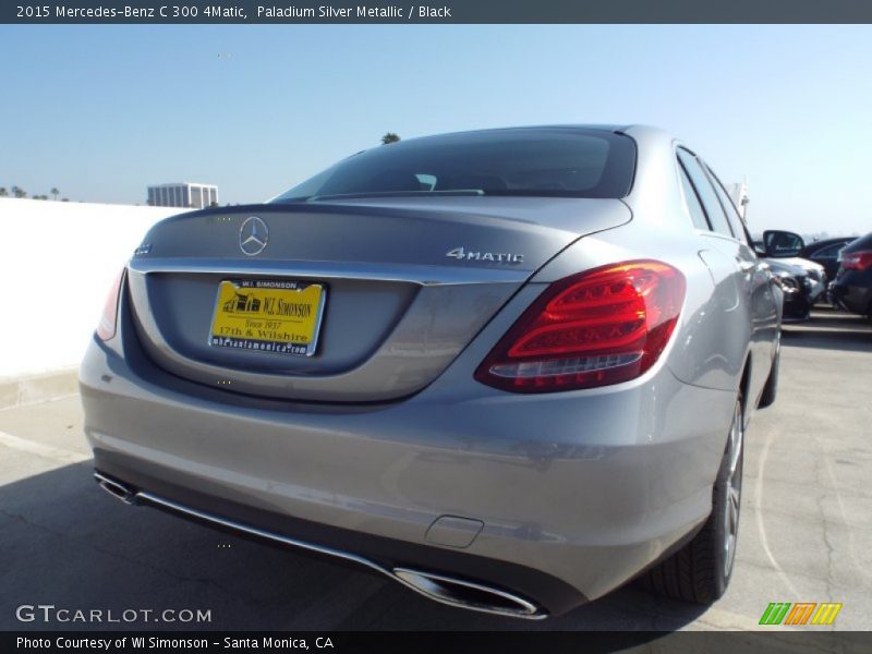 Paladium Silver Metallic / Black 2015 Mercedes-Benz C 300 4Matic