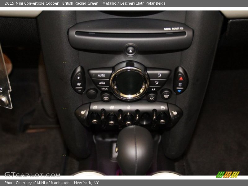 British Racing Green II Metallic / Leather/Cloth Polar Beige 2015 Mini Convertible Cooper
