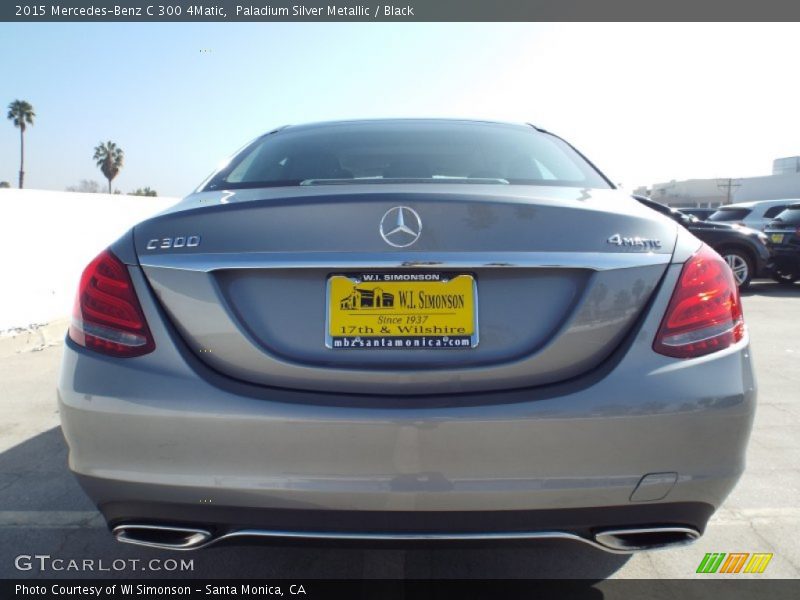Paladium Silver Metallic / Black 2015 Mercedes-Benz C 300 4Matic