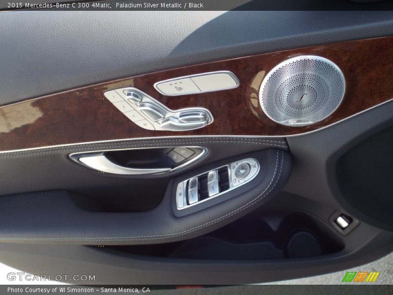 Paladium Silver Metallic / Black 2015 Mercedes-Benz C 300 4Matic
