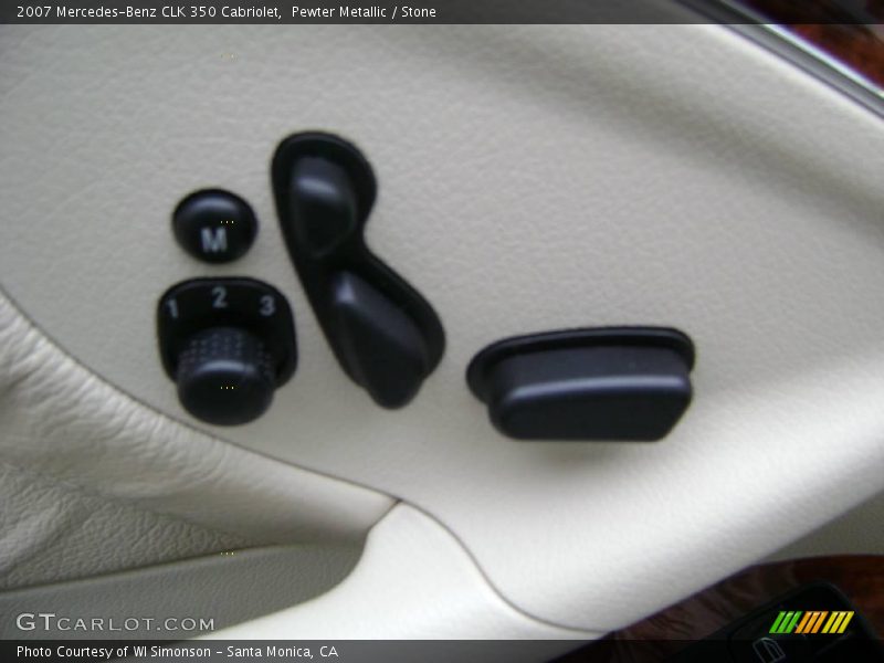 Pewter Metallic / Stone 2007 Mercedes-Benz CLK 350 Cabriolet