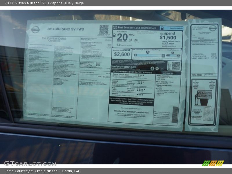 Graphite Blue / Beige 2014 Nissan Murano SV