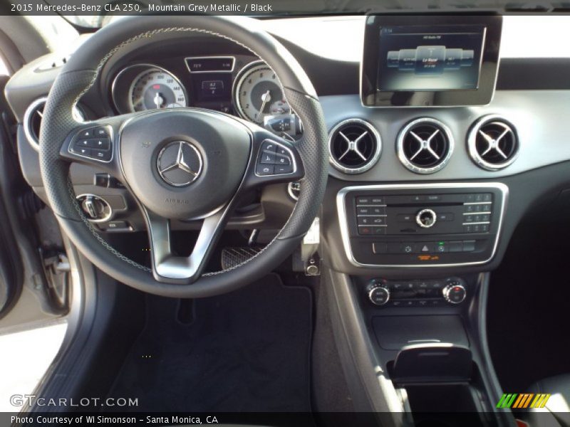 Mountain Grey Metallic / Black 2015 Mercedes-Benz CLA 250