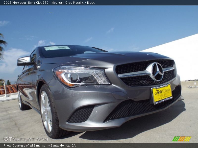 Mountain Grey Metallic / Black 2015 Mercedes-Benz CLA 250