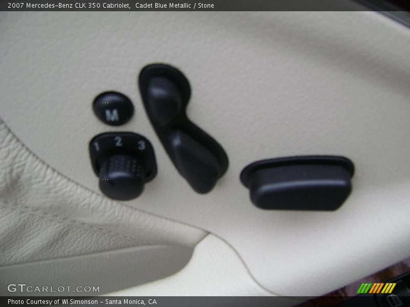 Cadet Blue Metallic / Stone 2007 Mercedes-Benz CLK 350 Cabriolet