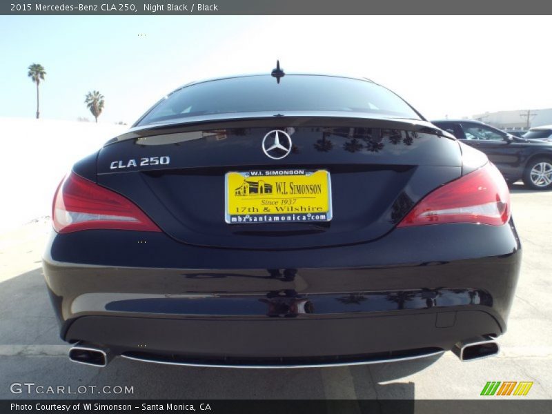 Night Black / Black 2015 Mercedes-Benz CLA 250