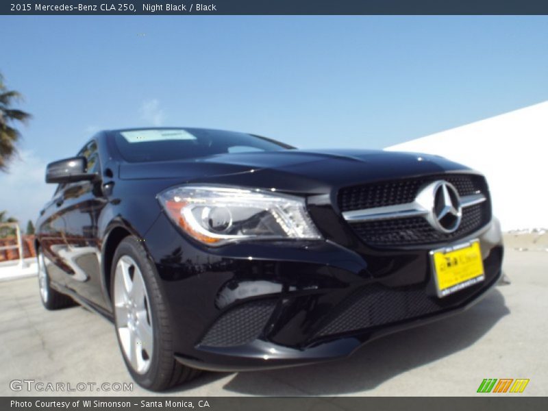 Night Black / Black 2015 Mercedes-Benz CLA 250