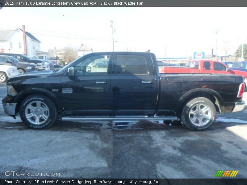 Black / Black/Cattle Tan 2015 Ram 1500 Laramie Long Horn Crew Cab 4x4