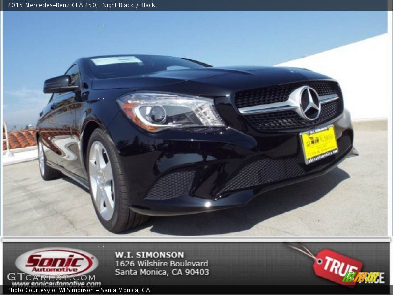 Night Black / Black 2015 Mercedes-Benz CLA 250