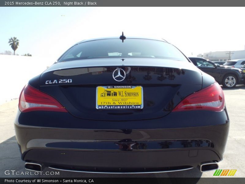 Night Black / Black 2015 Mercedes-Benz CLA 250