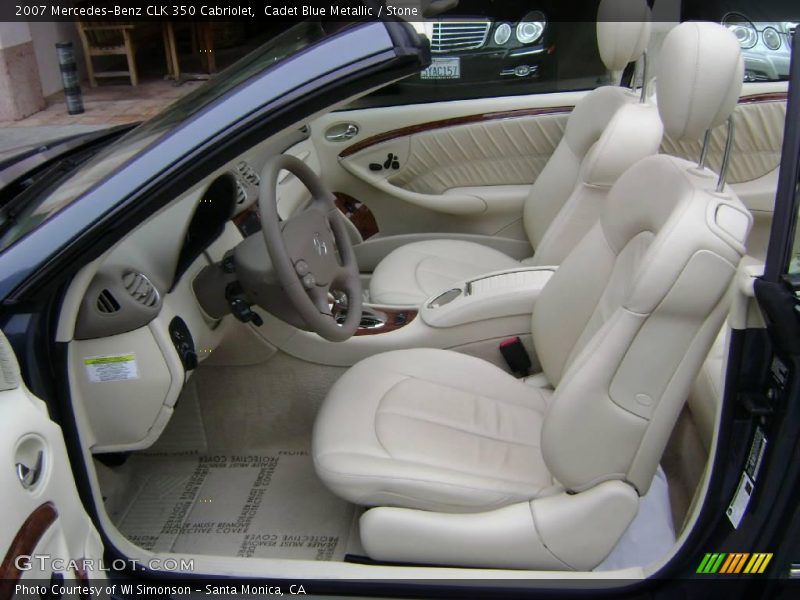 Cadet Blue Metallic / Stone 2007 Mercedes-Benz CLK 350 Cabriolet
