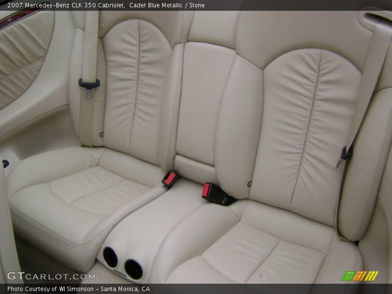 Cadet Blue Metallic / Stone 2007 Mercedes-Benz CLK 350 Cabriolet