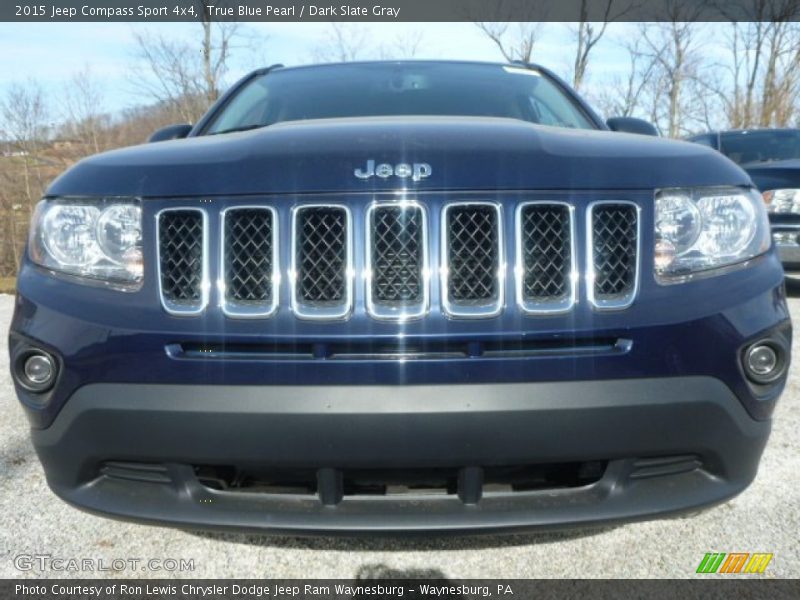 True Blue Pearl / Dark Slate Gray 2015 Jeep Compass Sport 4x4