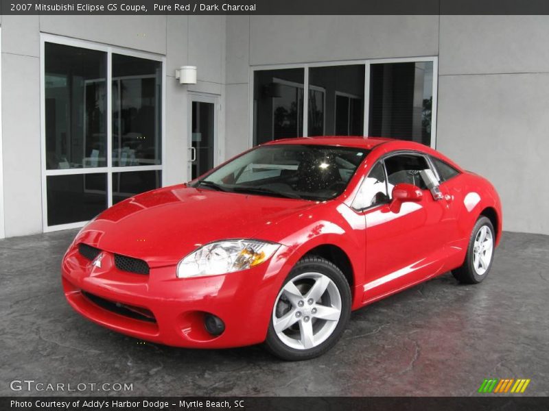 Pure Red / Dark Charcoal 2007 Mitsubishi Eclipse GS Coupe