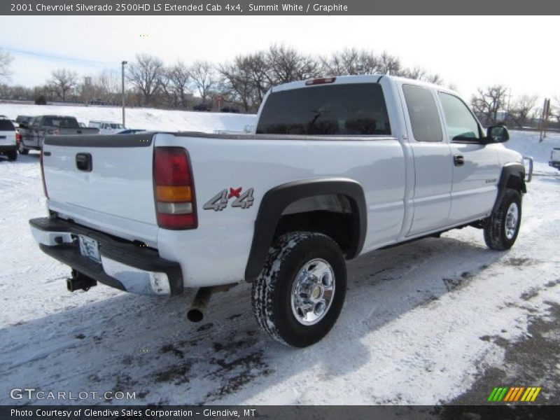 Summit White / Graphite 2001 Chevrolet Silverado 2500HD LS Extended Cab 4x4