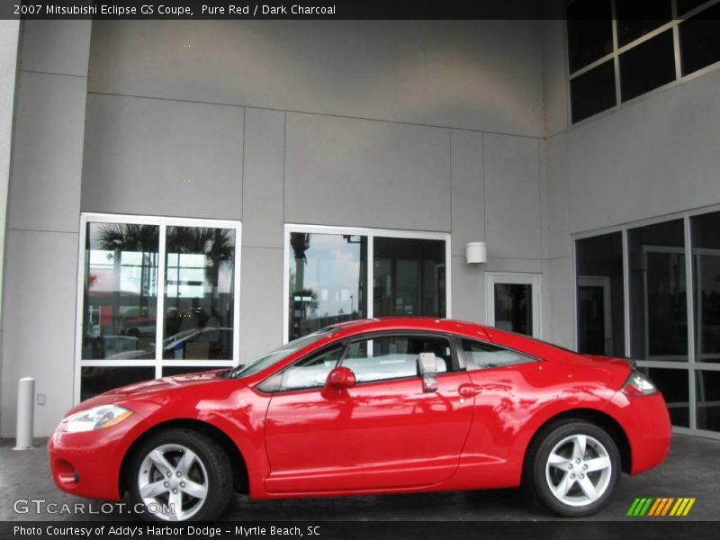Pure Red / Dark Charcoal 2007 Mitsubishi Eclipse GS Coupe