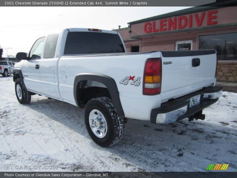 Summit White / Graphite 2001 Chevrolet Silverado 2500HD LS Extended Cab 4x4