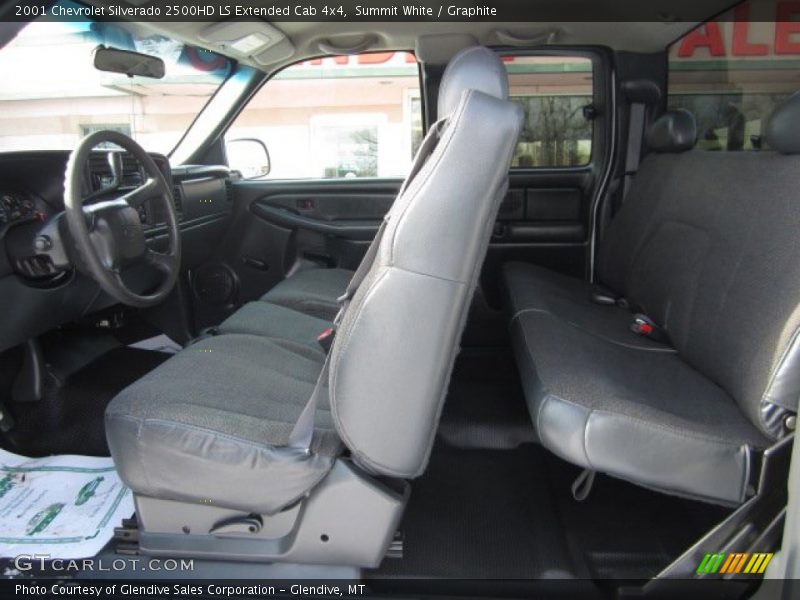 Summit White / Graphite 2001 Chevrolet Silverado 2500HD LS Extended Cab 4x4