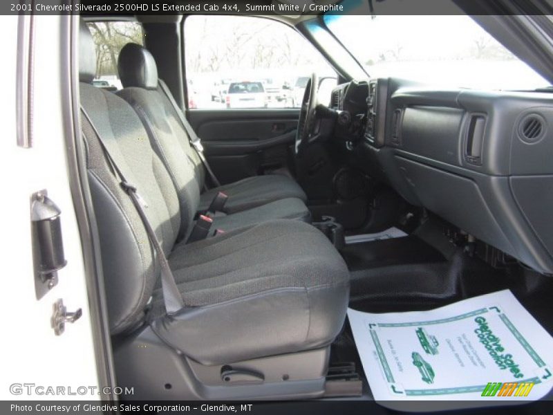 Summit White / Graphite 2001 Chevrolet Silverado 2500HD LS Extended Cab 4x4