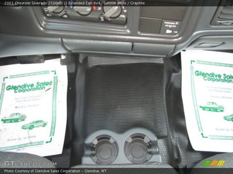 Summit White / Graphite 2001 Chevrolet Silverado 2500HD LS Extended Cab 4x4