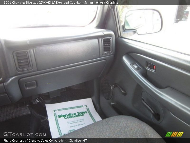 Summit White / Graphite 2001 Chevrolet Silverado 2500HD LS Extended Cab 4x4