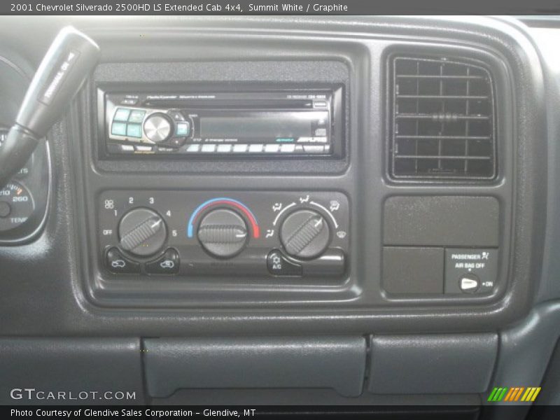 Summit White / Graphite 2001 Chevrolet Silverado 2500HD LS Extended Cab 4x4