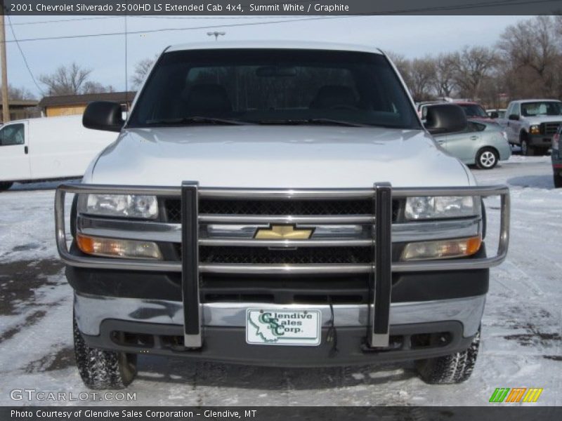 Summit White / Graphite 2001 Chevrolet Silverado 2500HD LS Extended Cab 4x4