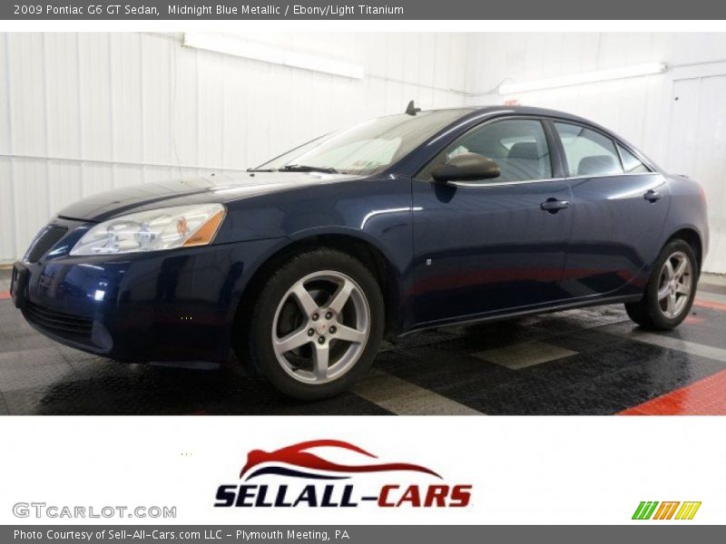 Midnight Blue Metallic / Ebony/Light Titanium 2009 Pontiac G6 GT Sedan