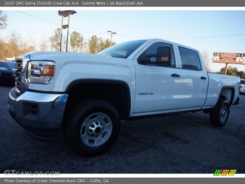 Summit White / Jet Black/Dark Ash 2015 GMC Sierra 2500HD Crew Cab 4x4