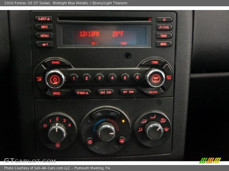 Midnight Blue Metallic / Ebony/Light Titanium 2009 Pontiac G6 GT Sedan