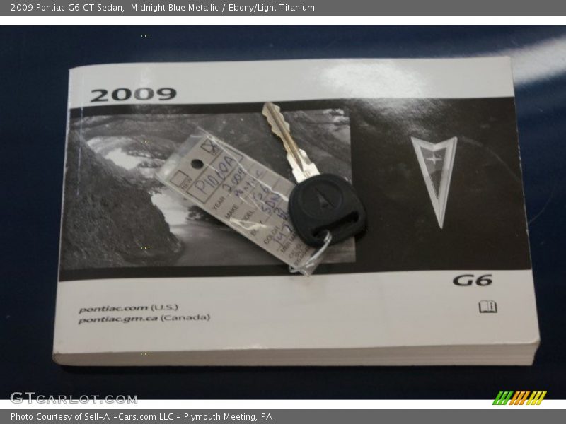 Midnight Blue Metallic / Ebony/Light Titanium 2009 Pontiac G6 GT Sedan