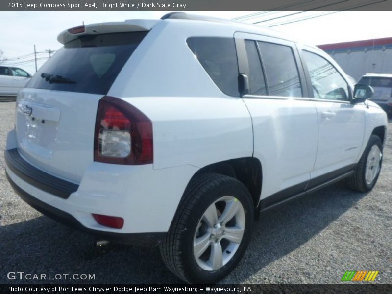 Bright White / Dark Slate Gray 2015 Jeep Compass Sport 4x4