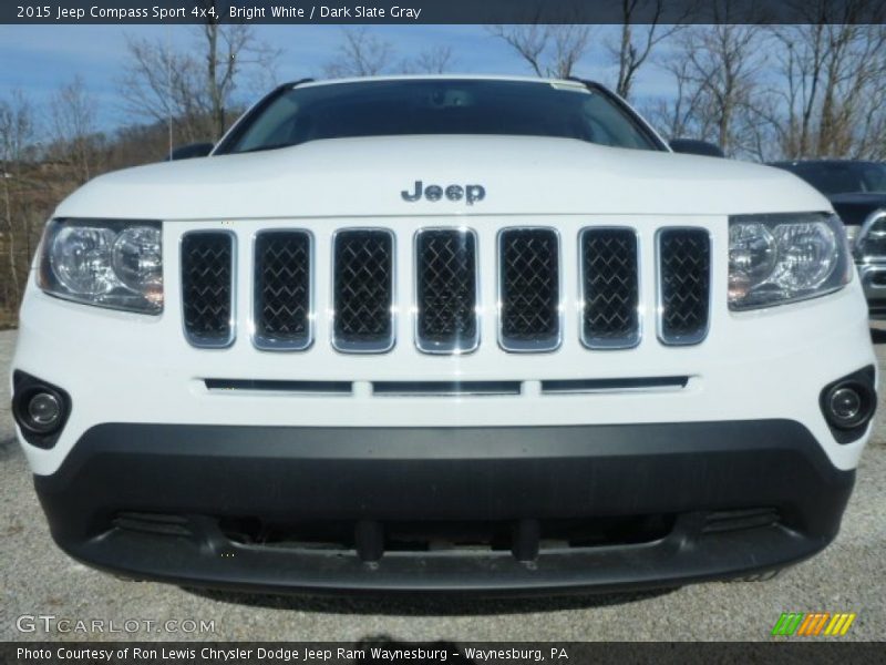 Bright White / Dark Slate Gray 2015 Jeep Compass Sport 4x4
